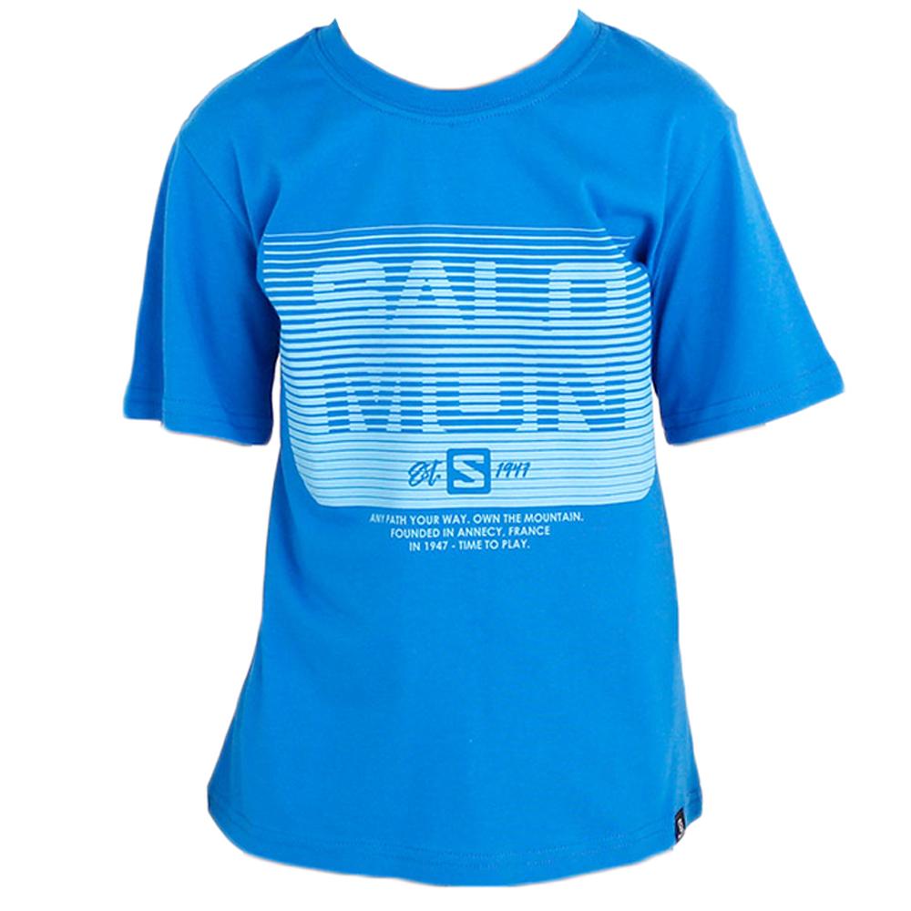 Camisetas Salomon Niños Azules - Salomon Argentina TOMMY SS B,723645-GDS